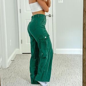 Green shein cargo pants